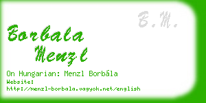 borbala menzl business card